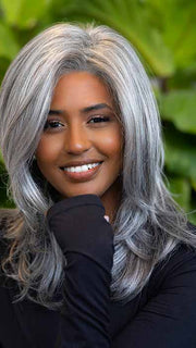 JODIE by Rene of Paris in SALT & PEPPER | 50/50 Blend of Pale Steel Grey and Deep Dark Charcoal Grey PPC MAIN IMAGE FB MAIN IMAGE