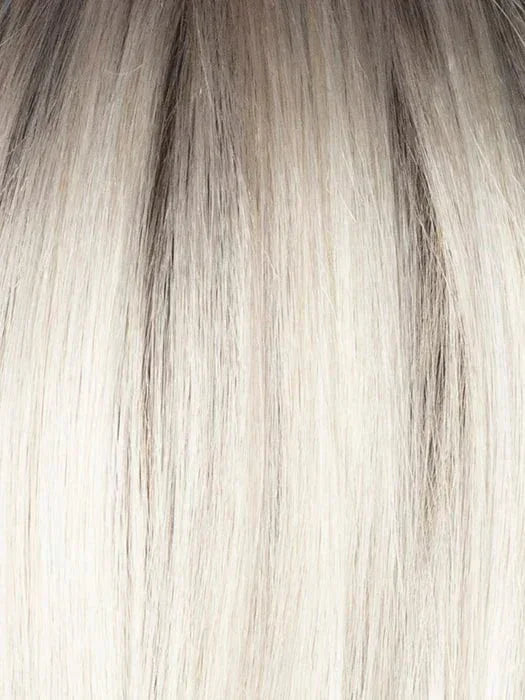 MILKY OPAL R | A Blend of Creamy Blonde and White Blonde Rooted with Warm Brown