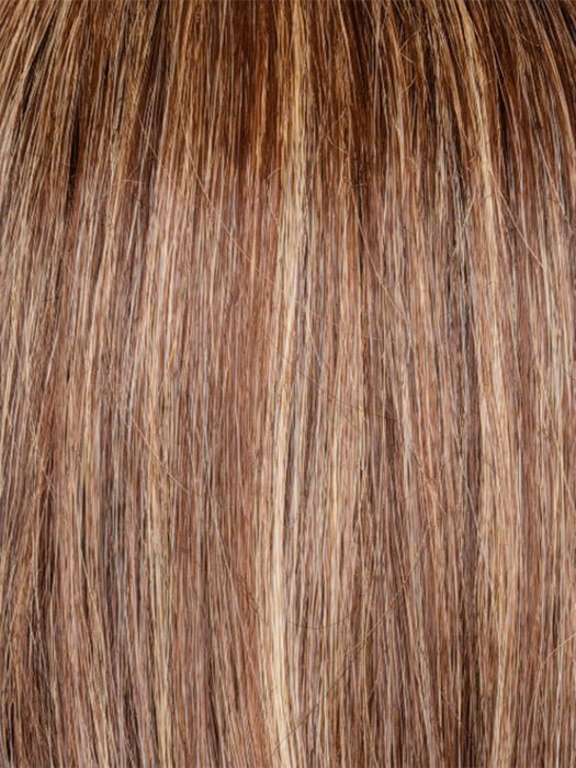 CARAMEL SWIRL | A blend of Warm Caramel, Chocolate Brown, Honey-Toned Blonde with Brown Roots

