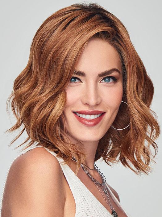 SIMMER ELITE PETITE by Raquel Welch in RL29/33SS ICED PUMPKIN SPICE | Strawberry Blonde Shaded with Dark Red-Brown PPC MAIN IMAGE