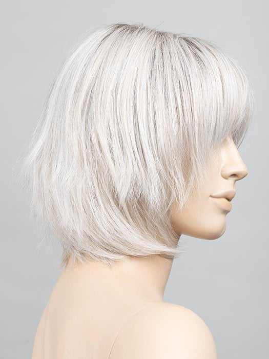 SILVER BLONDE ROOTED | Pearl White and Lightest Pale Blonde Blend with Shaded Roots