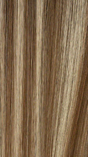 12/22/27/25R8 HONEY CARAMEL CASCADE | Multi-Dimensional 4 Tone Mix of Golden, Warm Blondes and Reddish Undertones with Medium Brown Roots