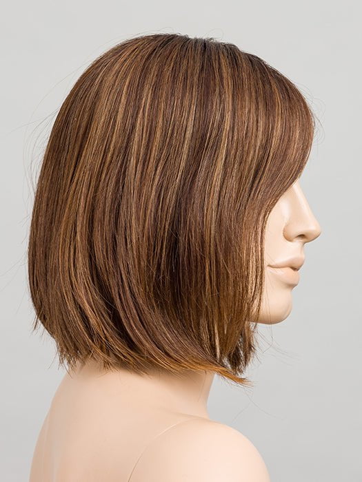 CHOCOLATE ROOTED | Medium Warm Brown with Dark Auburn and Dark Strawberry Blonde Blend with Shaded Roots