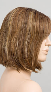TOBACCO ROOTED | Medium Brown, Dark Strawberry Blonde, and Light Golden Blonde Blend with Shaded Roots