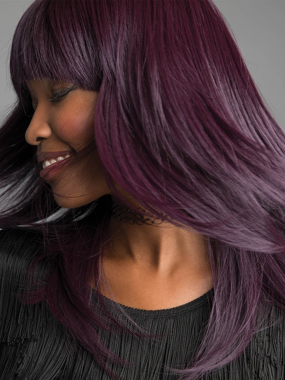 SPELLBOUND Colored Wig by REVLON in MIDNIGHT IRIS