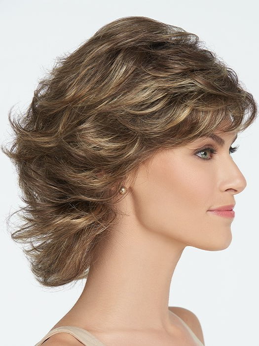 Featuring gently flipped, textured layers that make a dramatic statement.