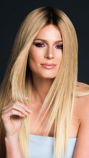 27T613S8 SHADED SUN | Medium Red-Gold Blonde & Pale Natural Gold Blonde Blend, Shaded with Medium Brown