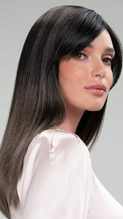 S2-103/18RO MIDNIGHT | Black/Brown Blend roots to midlength, Platinum Blonde& Dark Natural Ash Blonde blend midlength to ends