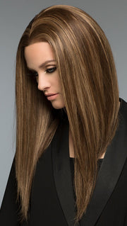 Jacquelyn by Wig Pro in Rocky Road | Chestnut Brown base highlighted w/ 27 & Ash Blonde 
