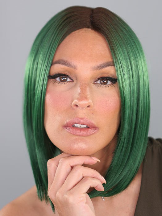 GREEN IRL by Hairdo in GREEN | Emerald Green with Dark Roots