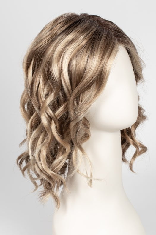 12FS8 SHADED PRALINE | Light Gold Brown, Light Natural Gold Blonde & Pale Natural Gold-Blonde Blend, Shaded with Medium Brown