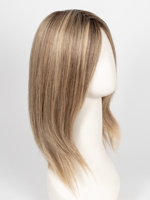 24BT18S8 SHADED MOCHA | Medium Natural Ash & Light Natural Gold Blonde Blend, Shaded with Medium Brown