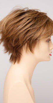 GOLDEN NUTMEG | Medium Brown roots with overall Warm Cinnamon base and Golden Blonde highlights