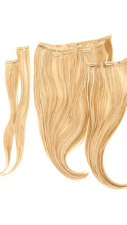 4 Piece Wavy Fineline Clip In Hair Extension Kit | Heat Friendly Synthetic Hair | 22 inches long