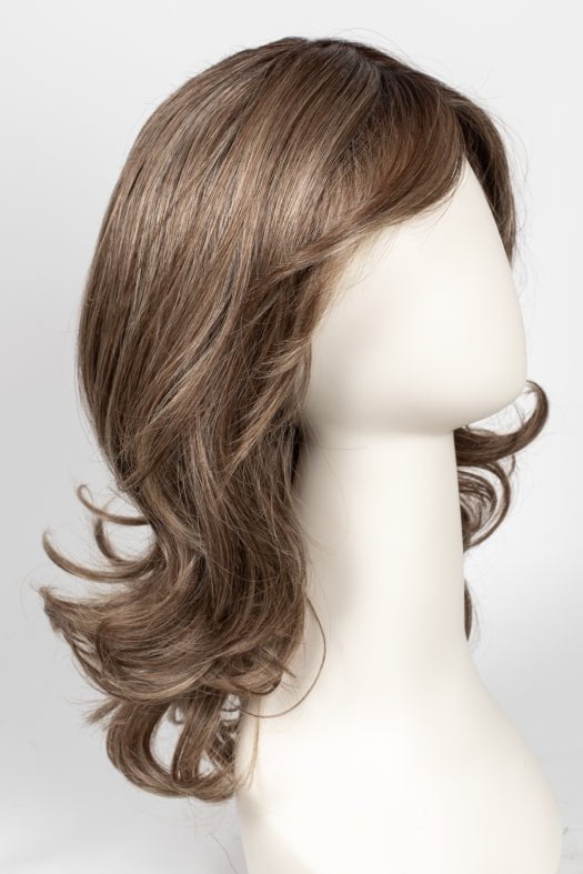 RL12/22SS SHADED CAPPUCCINO | Light Golden Brown Evenly Blended with Cool Platinum Blonde Highlights and Dark Roots  