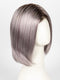 FS38/PLS8 FLURRY | Dark Natural Gold Brown with 35% Grey with Bold Plum Highlights. Shaded with Medium Brown