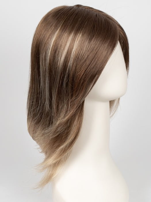S14-26/88RO SUNSHINE | Medium Natural-Ash Blonde & Medium Red-Gold Blonde Blend roots to midlength, Light Natural Gold Blonde Blend midlength to ends