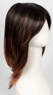 S4-28/32RO SUNRISE | Dark Brown roots to midlength, Light Natural Red Blonde with Medium Natural Red midlength to ends