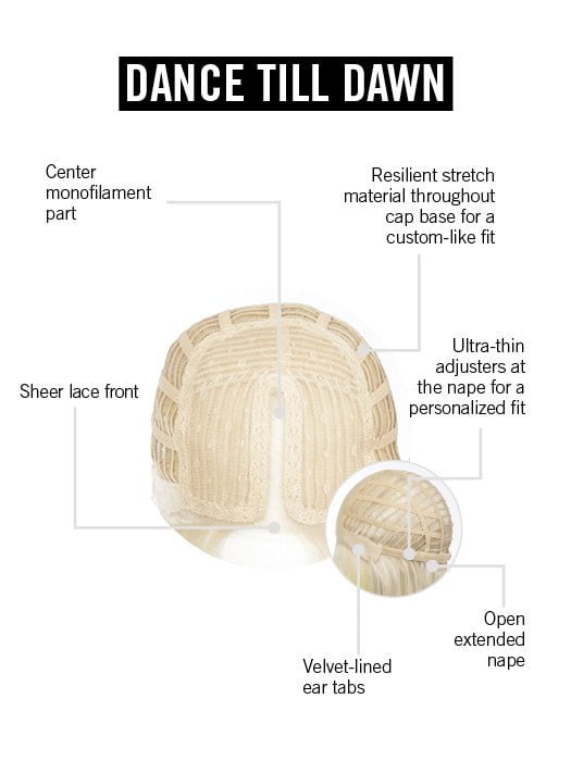 Cap Design | Lace Front | Center Monofilament Part | Wefted