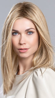 DREAM by Ellen Wille in SANDY BLONDE ROOTED 22.16.25 | Light Neutral Blonde, Medium Blonde, and Lightest Golden Blonde blend with dark shaded roots PPC MAIN IMAGE FB MAIN IMAGE