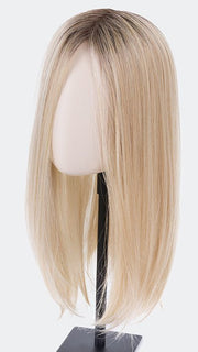 DREAM by Ellen Wille in SANDY BLONDE ROOTED 22.16.25 | Light Neutral Blonde, Medium Blonde, and Lightest Golden Blonde blend with dark shaded roots