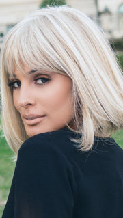 PAIGE PETITE by Envy in LIGHT BLONDE | 2 toned blend of Creamy Blonde with Champagne highlights