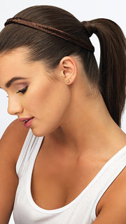 Place it behind your bangs or across your forehead to compliment any look