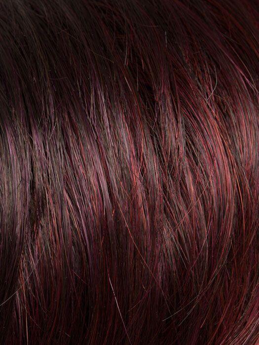 HOT AUBERGINE MIX | Medium Burgundy Red, Dark Burgundy Red, and Darkest Brown Blend
