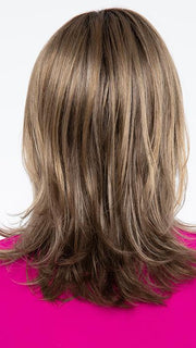 TOASTED-SESAME | Medium Brown roots with overall Warm Cinnamon base and Golden Blonde highlights