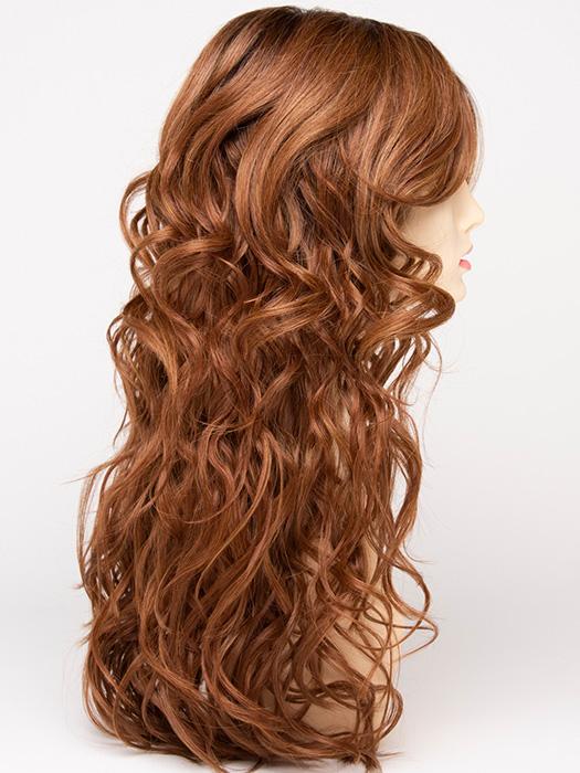 CREAMED-COFFEE | Medium Brown roots and base with Cinnamon and Golden Blonde highlights