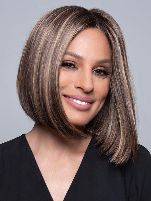 ORI by Amore in MARBLE-BROWN-R | Medium Brown Evenly Blended with Light Honey Brown With Dark Roots
