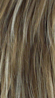 NUTMEG F | Medium Blonde and Honey Brown Base Frosted with Platinum Blonde Highlights
