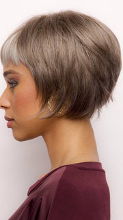 A sleek, sophisticated bob with full bangs to flatter your eyes and frame the face perfectly