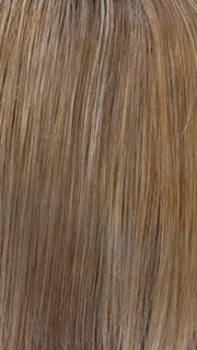 RH12/26RT4 | Light Brown with Chunky Golden Blonde Highlights and Dark Brown Roots