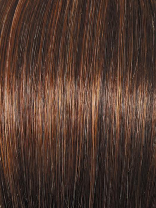 R829S GLAZED HAZELNUT | Rich Medium Brown with Ginger Highlights on Top