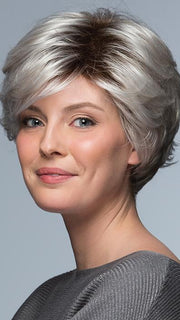 TRUE by Estetica in SILVERSUN/RT8 | Iced Blonde with Soft Sand & Golden Brown Roots