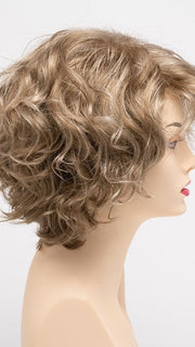 GINGER-CREAM | Dark Beige Blonde underneath highlighted on top with Light Beige Blonde