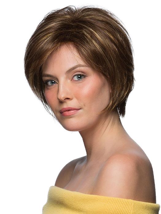 RENAE by ESTETICA NATALIE by ESTETICA in CARAMELKISS | Golden Brown w/Light Copper Blonde Highlights