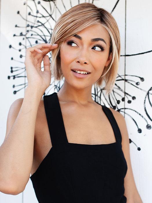 Color:  RL14/22SS SHADED WHEAT | Dark Blonde Evenly Blended with Platinum Blonde with Dark Roots