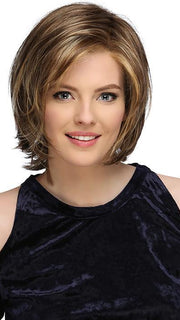 A softly layered bob with the perfect combination of layers, volume and side swept bangs