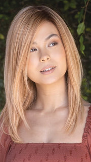 THEA by Amore in HAZELNUT-CREAM | Soft Brown Root Tone, Warm Golden Blond Base with Soft Creamy Highlights. PPC MAIN IMAGE FB MAIN IMAGE