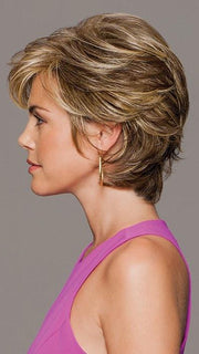 For more personalization, have your stylist trim the eyelash bang | Color: Brown Blonde