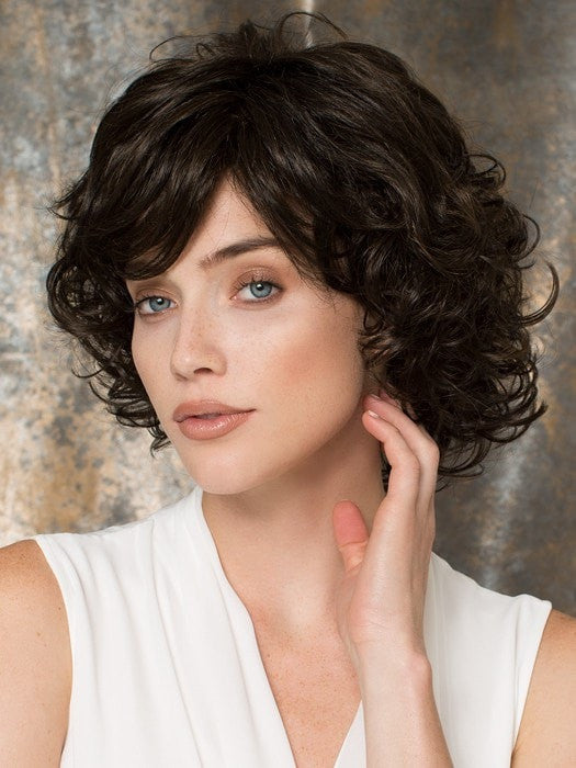 GINA MONO by Ellen Wille in ESPRESSO MIX | Darkest Brown Base with a Blend of Dark Brown and Warm Medium Brown throughout 