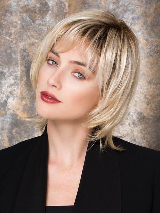LIMIT by Ellen Wille in LIGHT CHAMPAGNE ROOTED | Pearl Platinum and Light Golden Blonde Blend with Medium Brown Roots