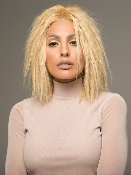 YARA by Ellen Wille in LIGHT CHAMPAGNE ROOTED | Pearl Platinum and Light Golden Blonde Blend with Medium Brown Roots	