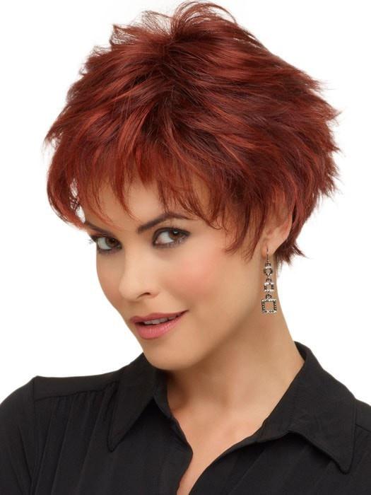 Envy Wigs Genny Wig : Monofilament Top | Color Dark Red