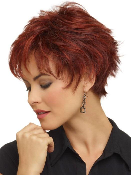 Envy Genny Wig : Short Pixie Cut | Color Dark Red