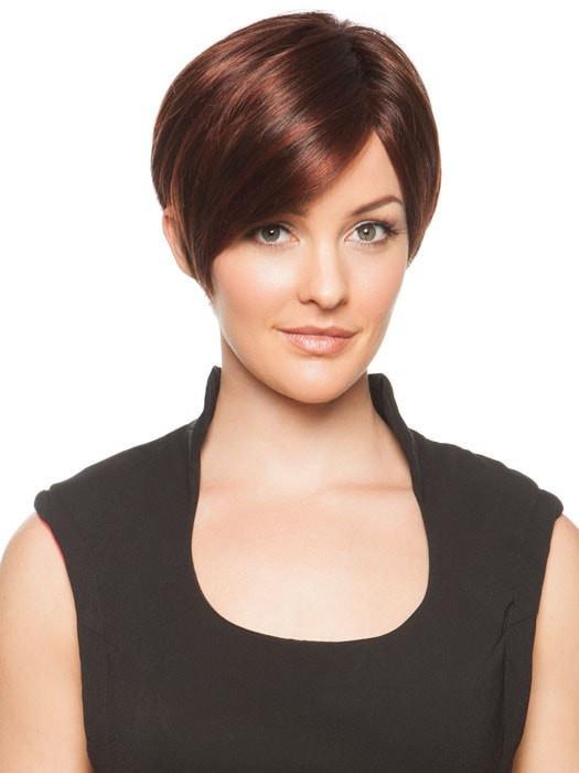 Wigs.com Exclusive Photo | Styled out of the box | Color: Chocolate Cherry 