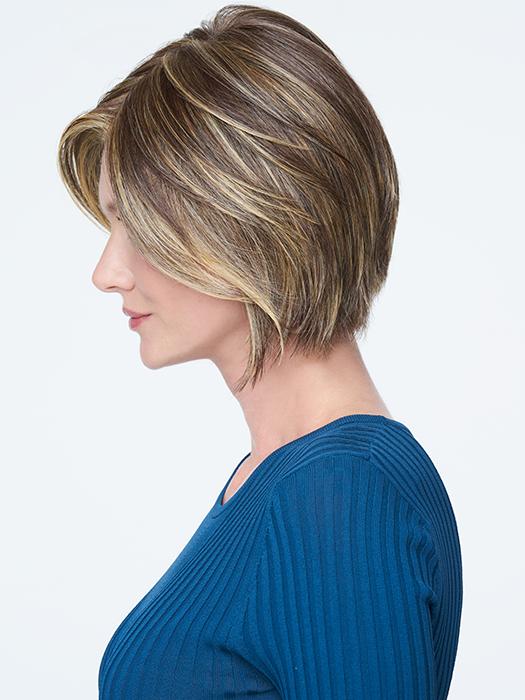 Heat style the ends turned under or with a sassy upwards flick