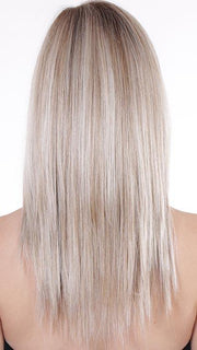 BUTTERBEER-BLONDE | Cool Light Blonde, Light Ash Blonde, and Golden Blonde with Medium Brown Roots